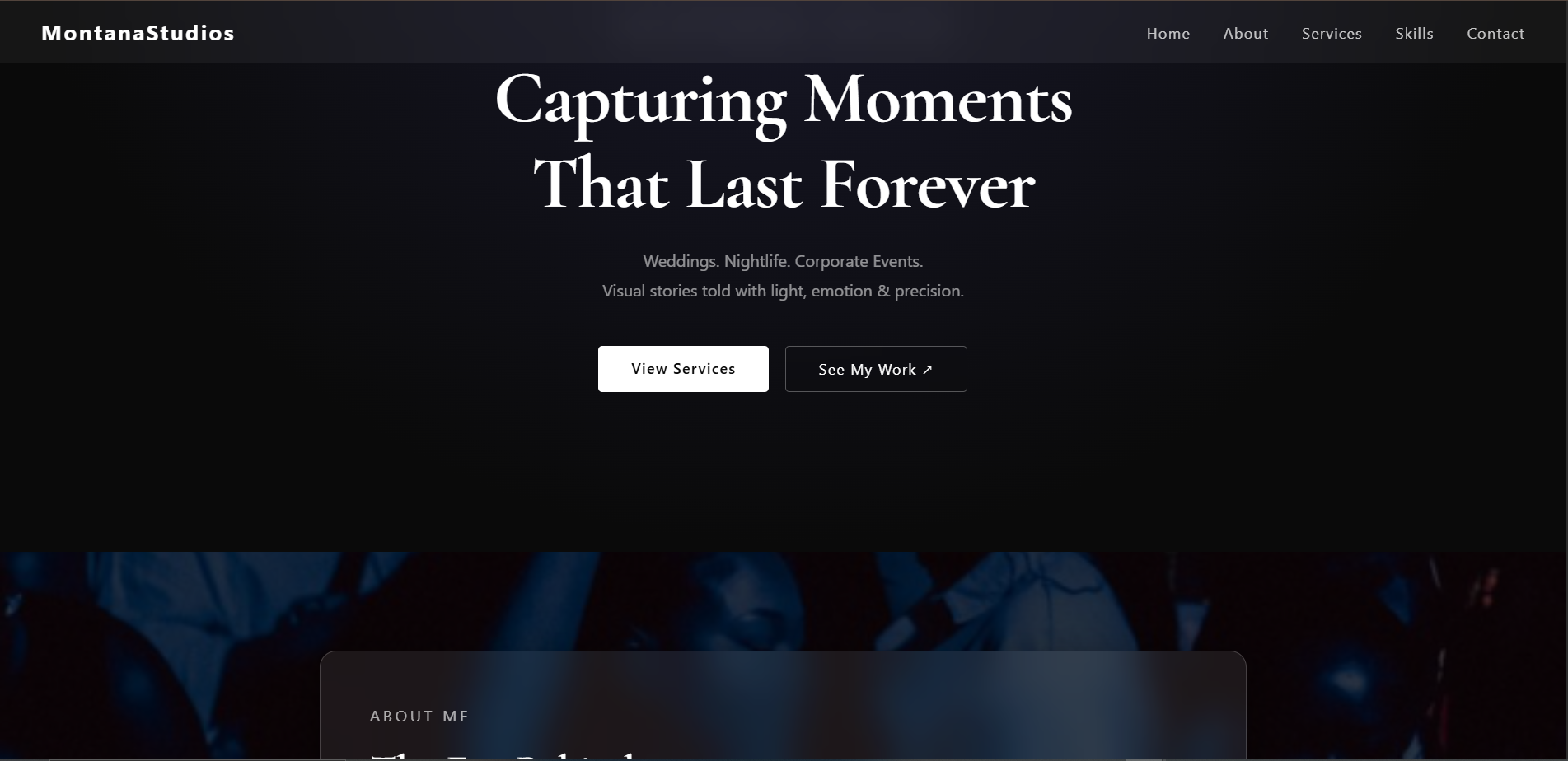 MontanaStudios Portfolio Site